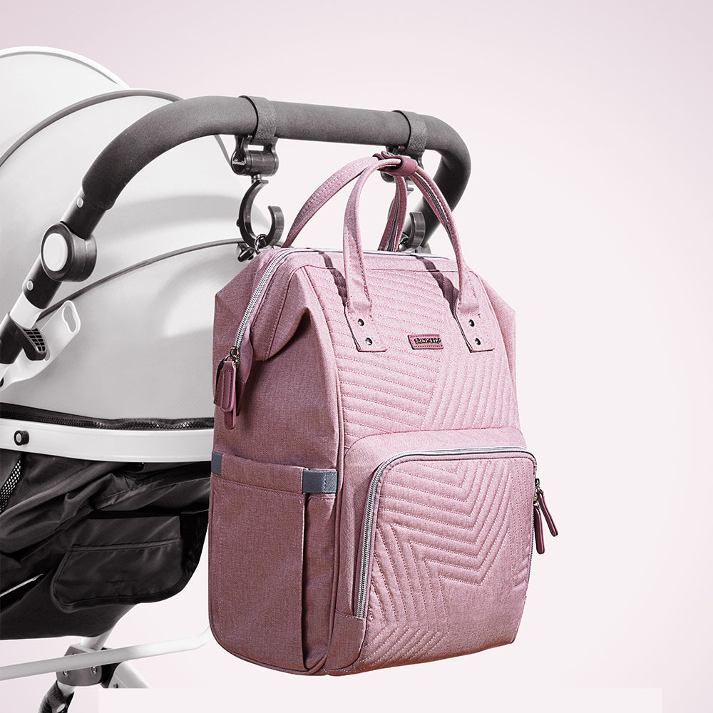 Modern, Functional, and Stylish Quilted Diaper Bag Backpack