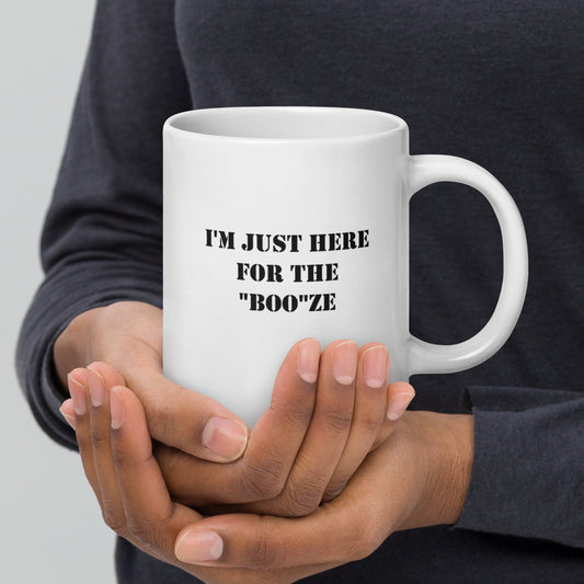 Halloween Cup I'm Just Here for the 'Boo'ze Funny Coffee Cups Halloween Gifts