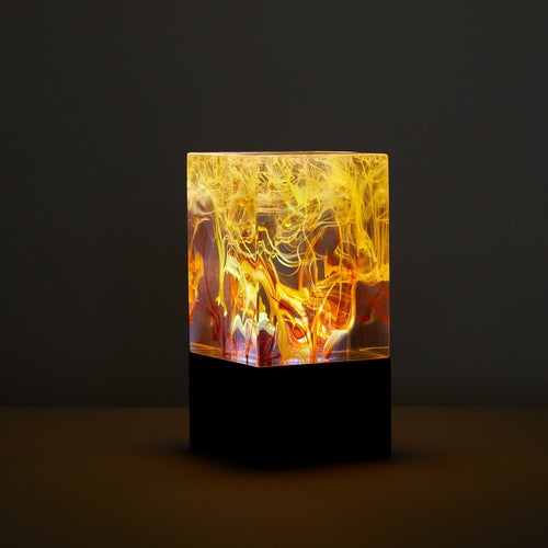 Handcrafted Resin Table Lamp