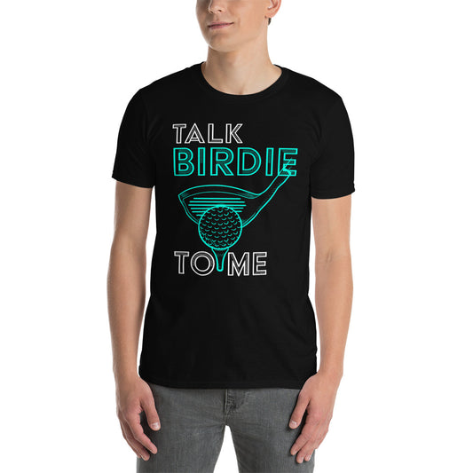 Talk Birdie To Me Funny Golf Player Vintage Short-Sleeve Unisex T-Shirt