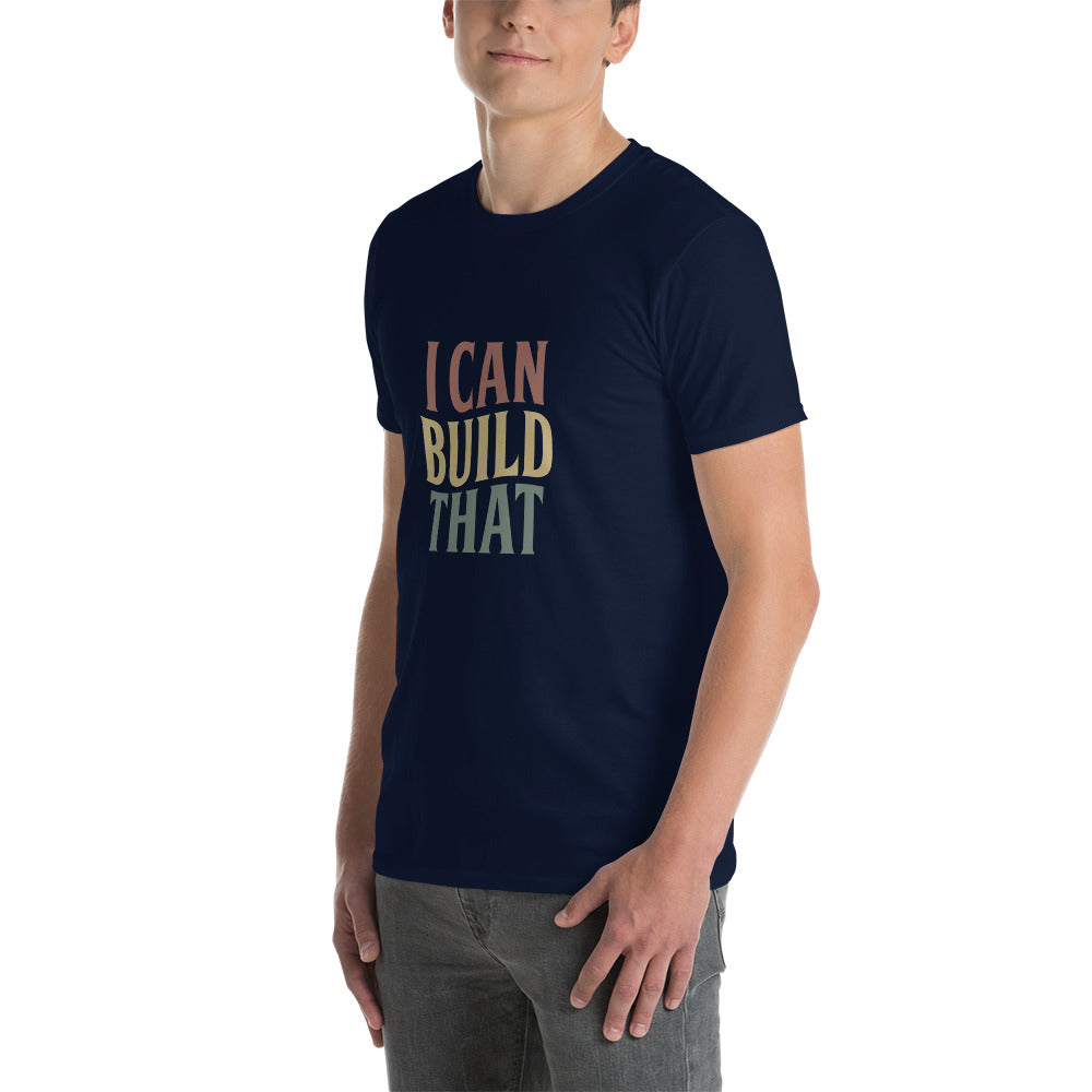 I Can Build That Woodworker Carpenter Vintage Novelty Short-Sleeve Unisex T-Shirt