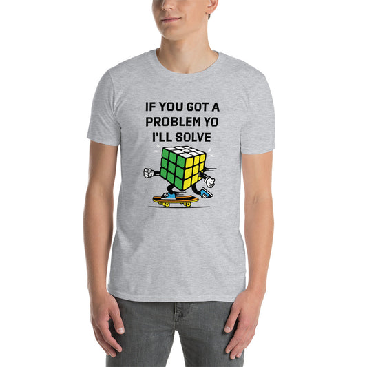 If You Got a Problem Yo I'll Solve It Puzzle Cube Vintage Short-Sleeve Unisex T-Shirt