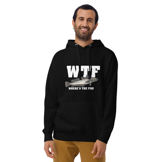 Fishing WTF Where's the Fish Unisex Hoodie