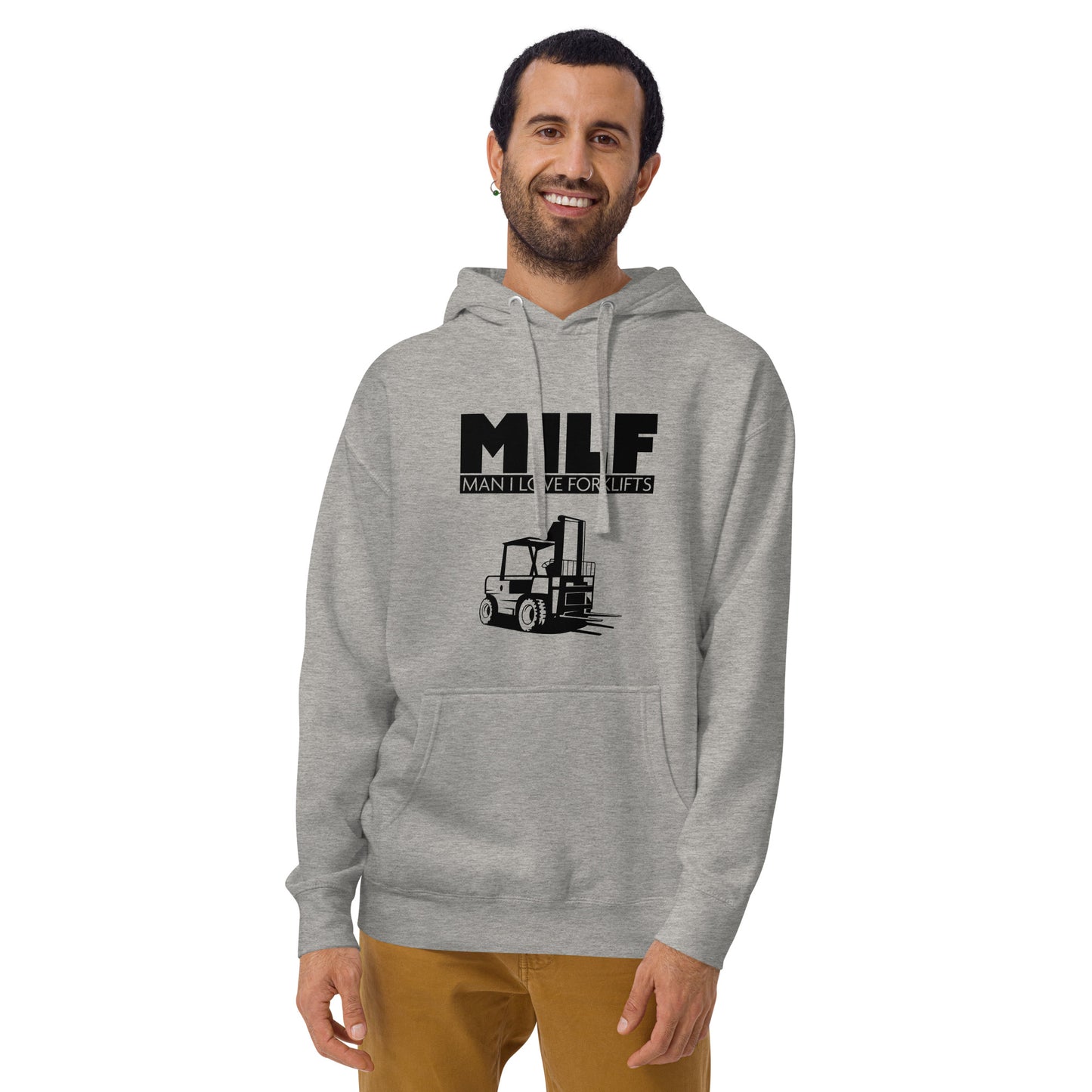 Man I Love Forklifts MILF Funny Quote Unisex Hoodie