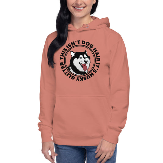 This Isn't Dog Hair It's Husky Glitter Funny Vintage Unisex Hoodie