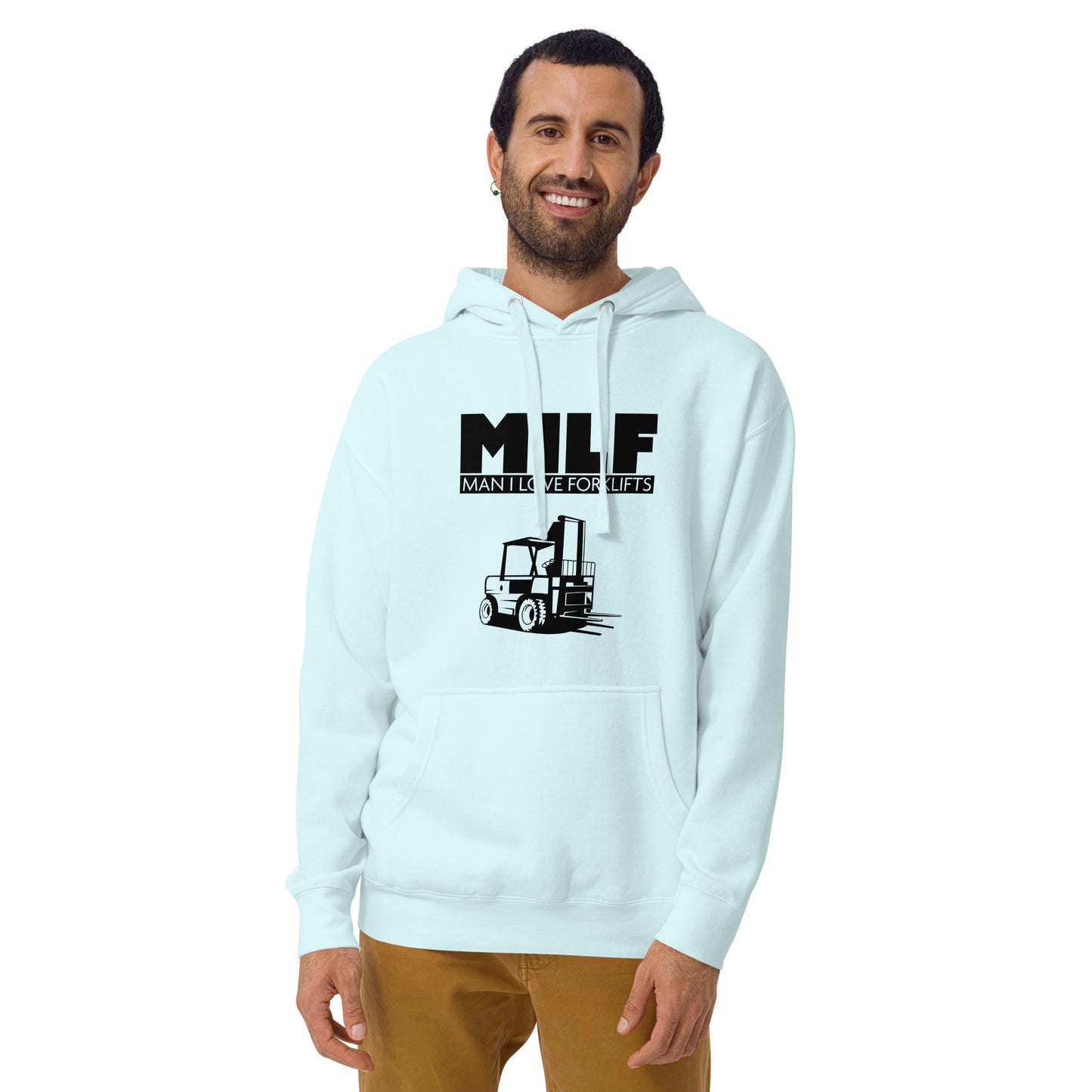 Man I Love Forklifts MILF Funny Quote Unisex Hoodie