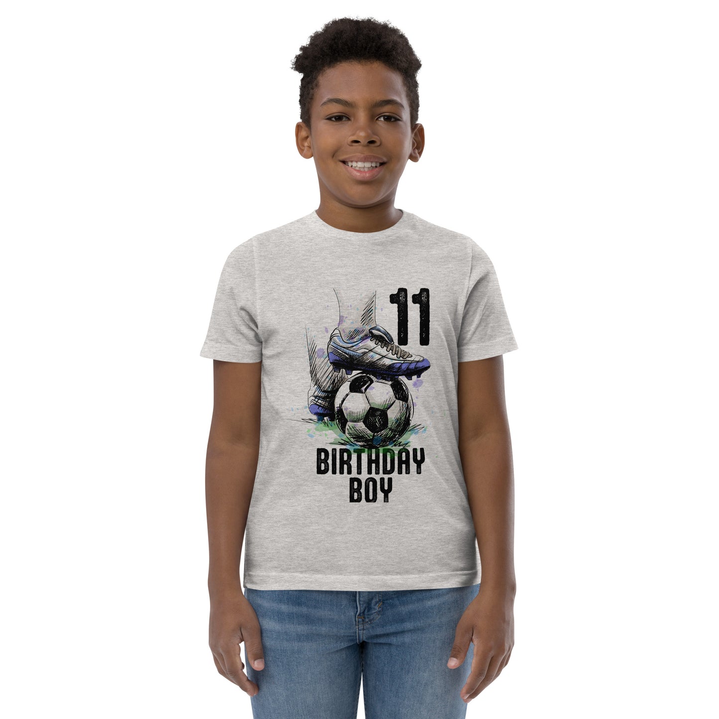 11 Year Old Soccer Player Vintage 11th Bday Boy