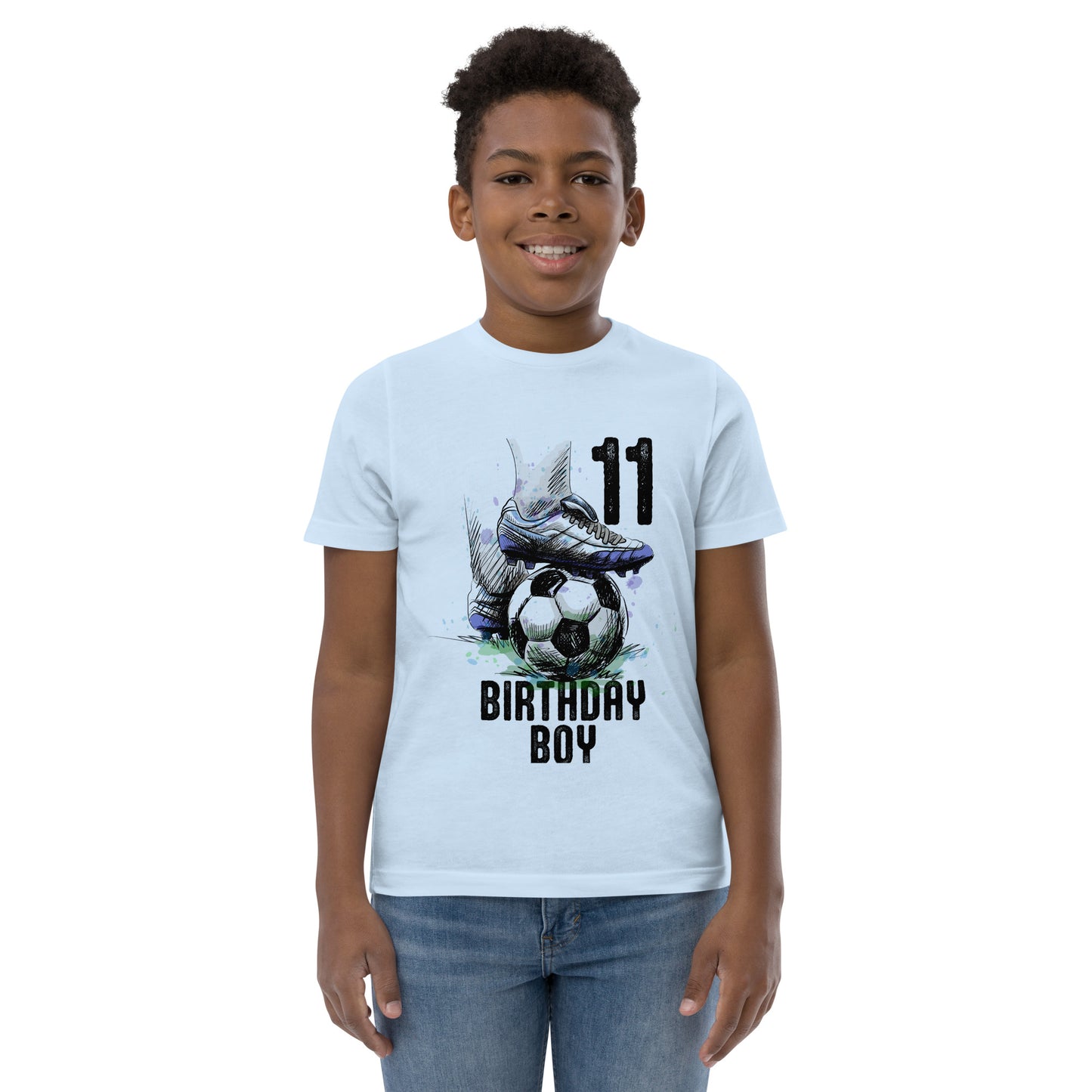 11 Year Old Soccer Player Vintage 11th Bday Boy