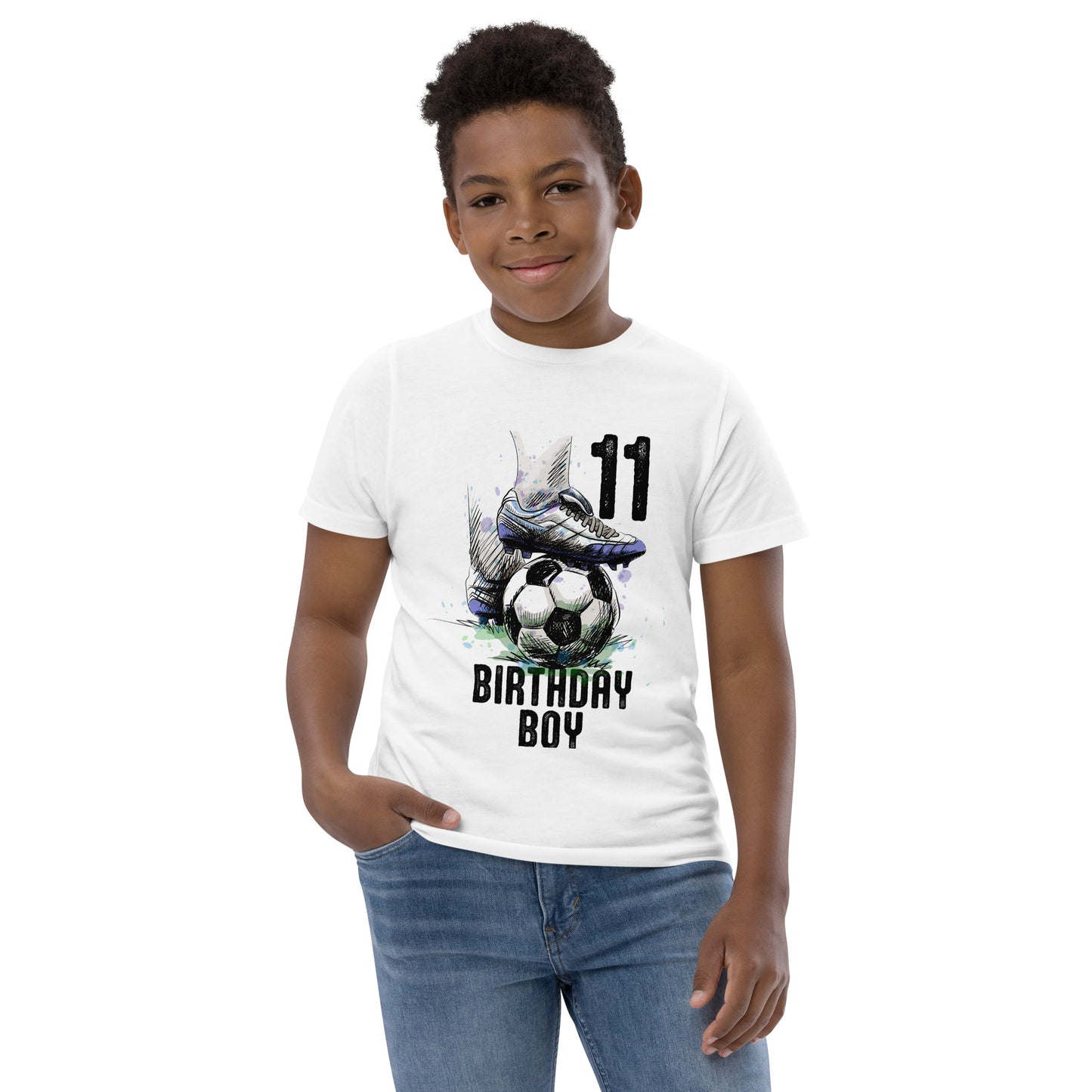 11 Year Old Soccer Player Vintage 11th Bday Boy